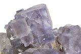 Purple Cubic Fluorite Crystal Cluster - Cave-In-Rock #246727-1